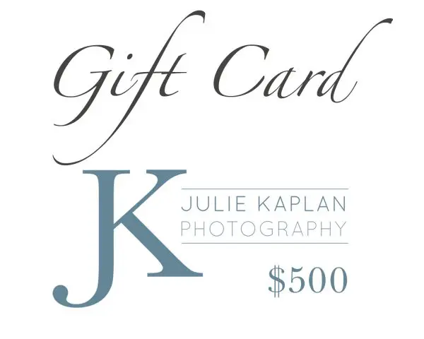 A gift card for julie kaplan photography